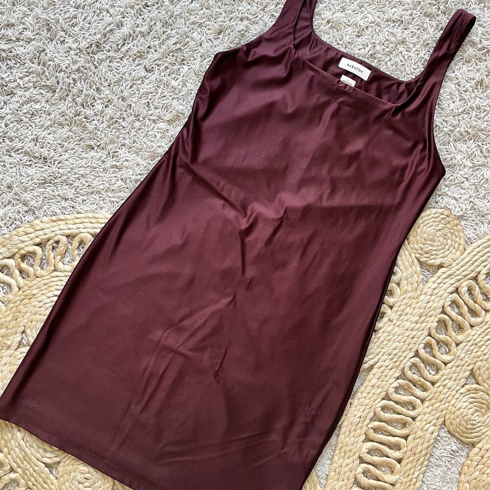 Aritzia Satinette Squareneck Minidress